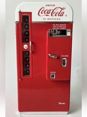 NEW Coca-Cola 1990's Vintage Collectible Musical Bank Vending Machine Coin Bank